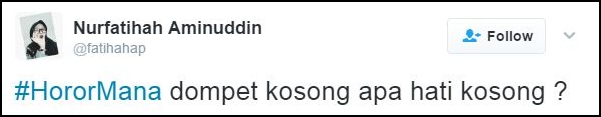 cuitan horor mana ini bukannya serem malah bikin baper © 2017 twitter