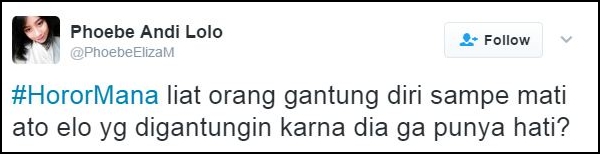 cuitan horor mana ini bukannya serem malah bikin baper © 2017 twitter