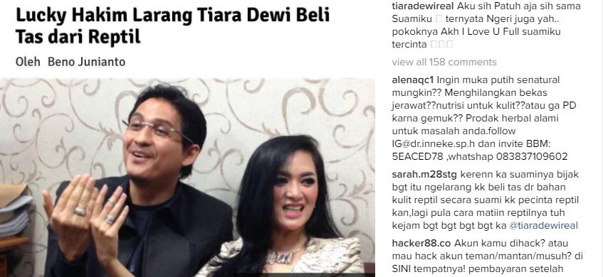 5 Postingan Tiara Dewi ini tunjukkan dia nurut suami, istri idaman nih
