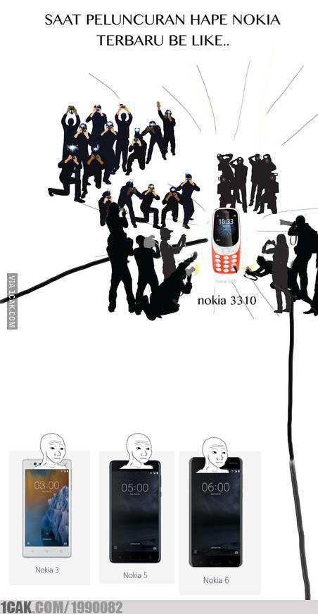 Meme kocak ini siap warnai kebangkitan Nokia © 2017 berbagai sumber Meme kocak ini siap warnai kebangkitan Nokia © 2017 berbagai sumber