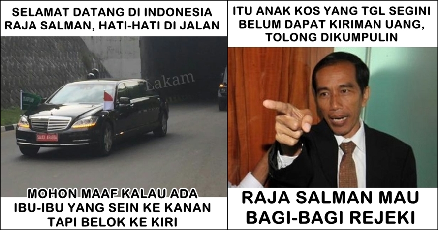 9 Meme kocak ini ikut sambut kedatangan Raja Salman, bikin ngakak