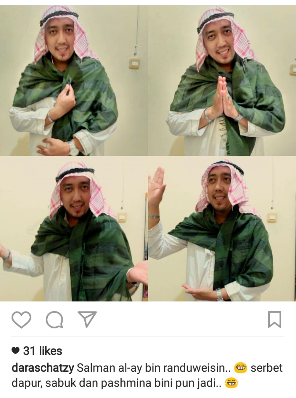 10 Meme 'Pangeran Arab Challenge' ini lucunya bikin terpingkal-pingkal