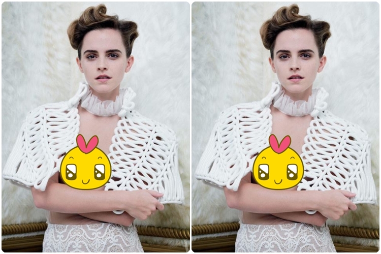 Aksi Emma Watson foto tanpa bra ini bikin heboh, duh kok gitu ya