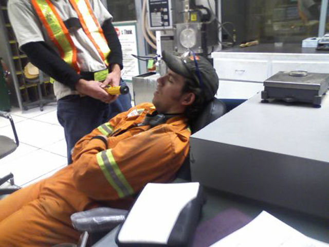 kelakuan pekerja ini bikin susah nahan ketawa © 2017 berbagai sumber