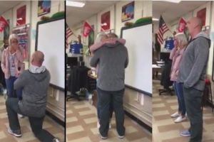 Romantis, guru IPA ini lamar guru Matematika di depan murid mereka