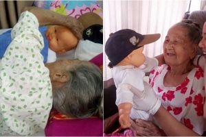 Dikirim anaknya ke panti jompo, nenek ini jadikan boneka temannya