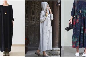 12 Dress bahan linen ini layak kamu coba, cocok buat yang pakai hijab