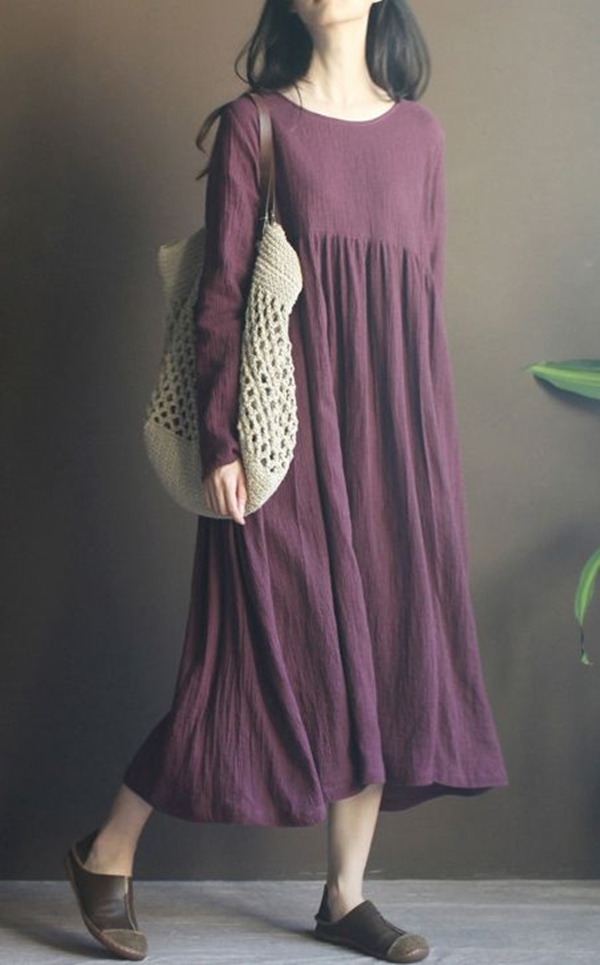 12 Dress bahan linen ini layak kamu coba, cocok buat yang pakai hijab