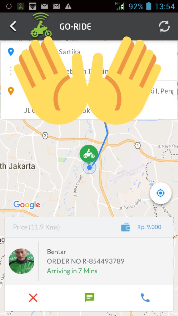 13 Nama driver ojek online unik, jadi pengen langganan deh
