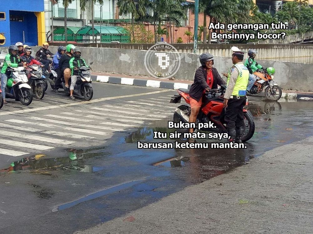 8 Meme pemotor nakal dihadang polisi ini ngocolnya parah banget