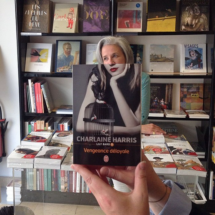 10 Potret gabungan sampul buku dan wajah orang ini keren parah