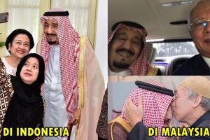 10 Foto tunjukkan beda kunjungan Raja Salman di  Indonesia & Malaysia