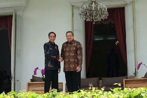 Akhirnya Presiden Jokowi dan SBY bertemu di Istana Merdeka