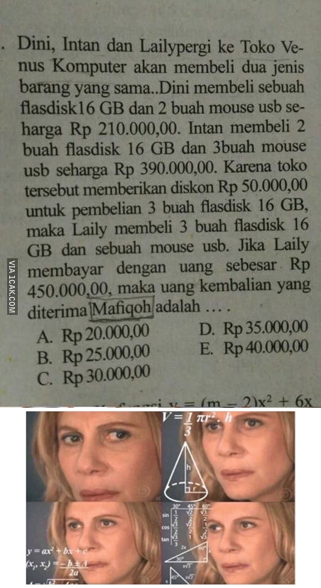 10 Meme 'mikir keras' ini bikin nyengir sambil garuk-garuk kepala