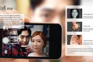 Aplikasi ini bisa dipakai selfie dan komunikasi dengan orang mati