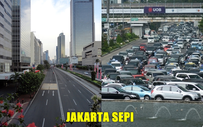 10 Potret kondisi Jakarta kala sedang lengang, kota idaman semua orang
