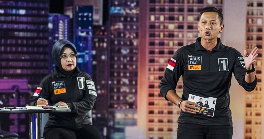 Menghilang pasca pilgub Jakarta, begini penampilan baru Agus Yudhoyono