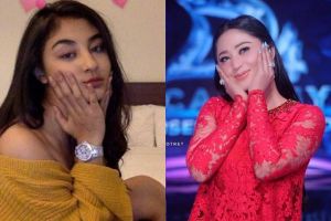 10 Potret manisnya Agin, aktris pendatang baru 'kembaran' Dewi Perssik