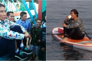 10 Gaya santai ala Menteri Susi Pudjiastuti, nyentrik & kece abis