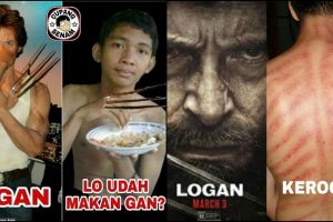 12 Foto pelesetan Logan ini lucunya nggak kira-kira, kreatif abis