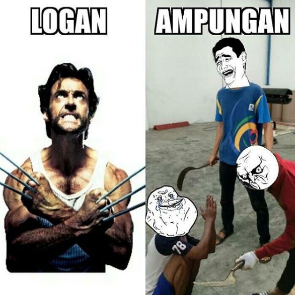 12 Foto pelesetan Logan ini lucunya nggak kira-kira, kreatif abis