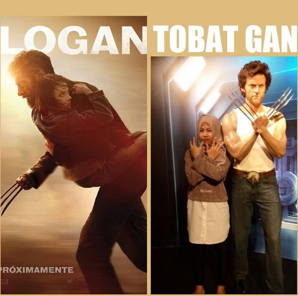 12 Foto pelesetan Logan ini lucunya nggak kira-kira, kreatif abis