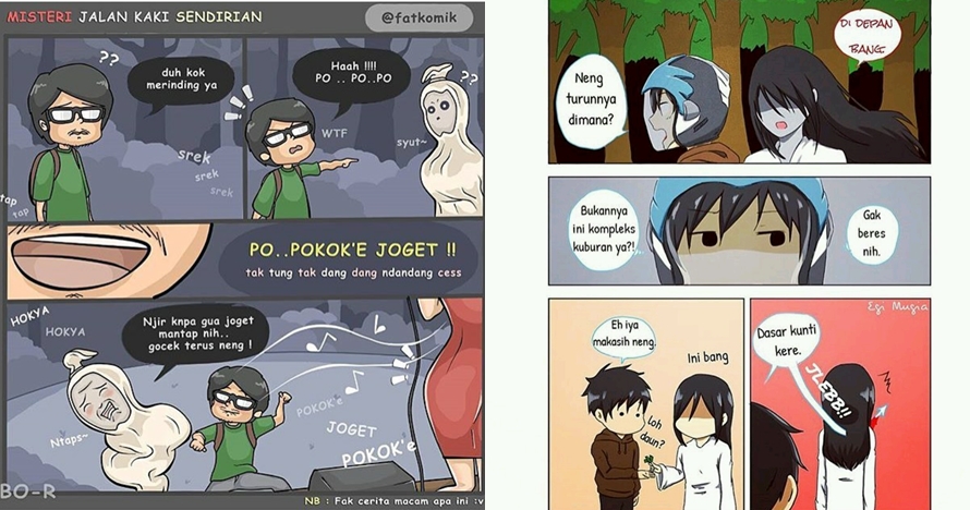 14 Komik strip tema horor ini kocak abis, bikin takut langsung hilang