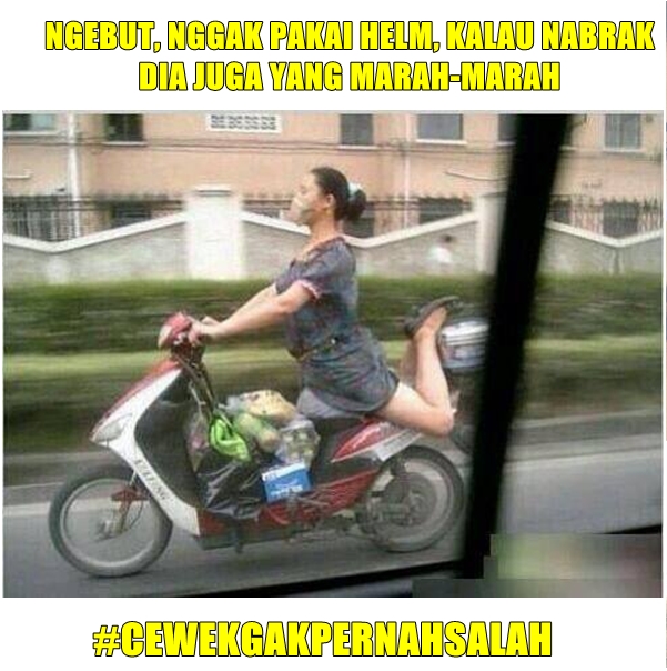 Cewek mana pernah salah, 10 meme kocak ini buktinya