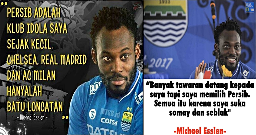 10 Quote ngawur alasan Essien gabung Persib ini bikin kamu terkekeh