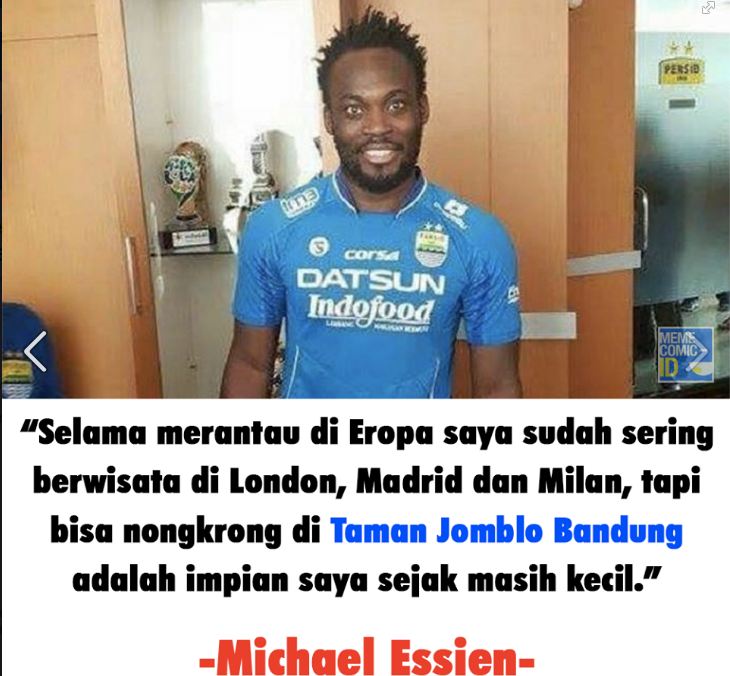 10 Quote ngawur alasan Essien gabung Persib ini bikin kamu terkekeh