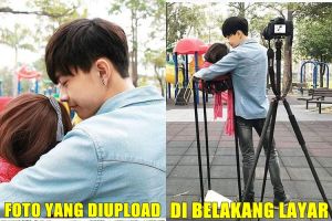 Foto di balik layar ini bukti kalau jadi jomblo kudu kreatif