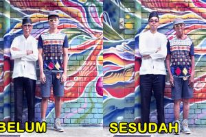 9 Foto saat kakek nenek bertukar pakaian dengan sang cucu, kocak abis