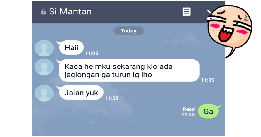 12 Chat nggak penting dari mantan ini bikin pengen move on aja