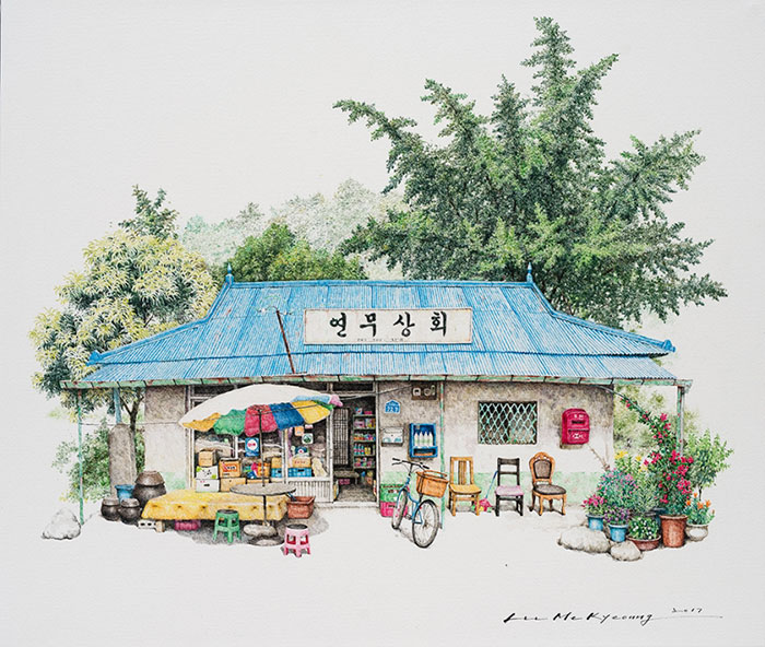 10 Potret pertokoan di Korea Selatan ini dibuat selama 20 tahun, wow