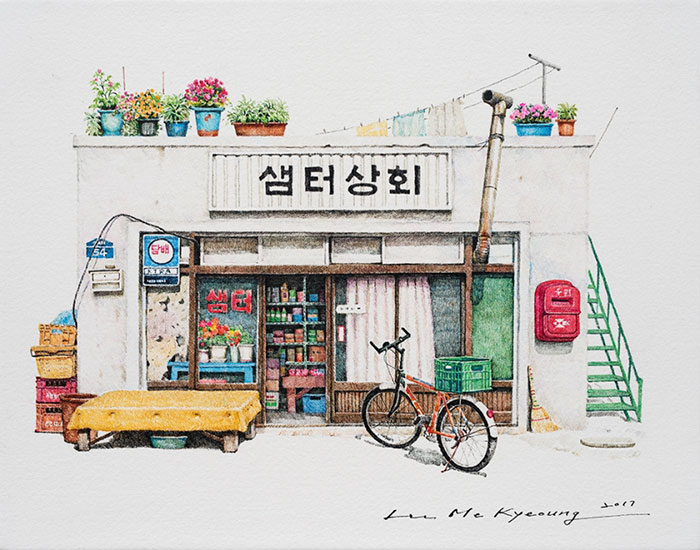 10 Potret pertokoan di Korea Selatan ini dibuat selama 20 tahun, wow