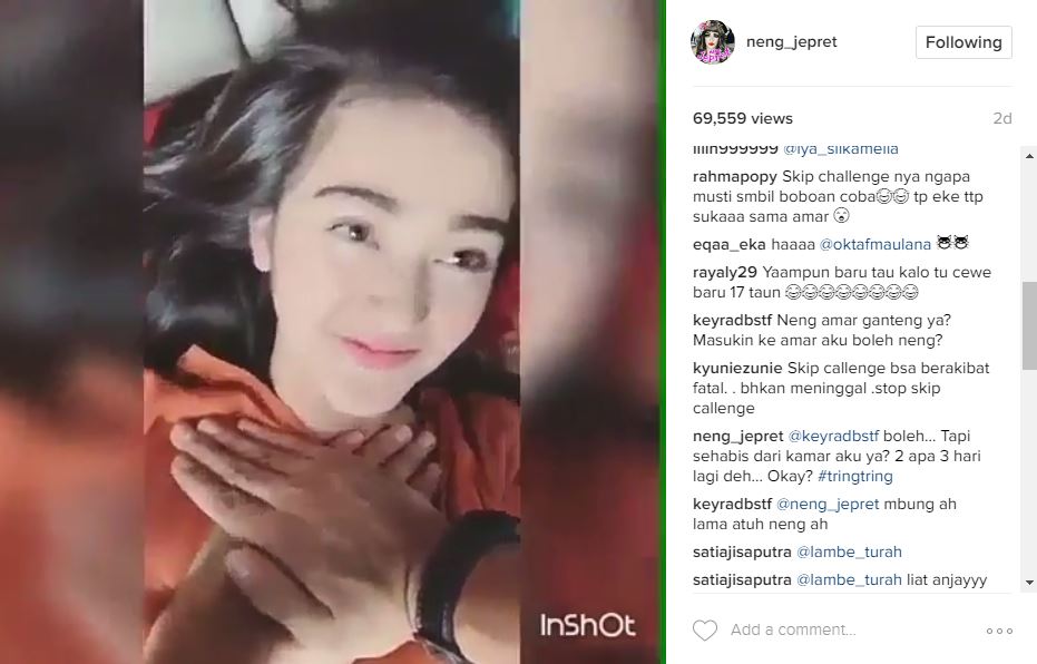 Main skip challenge, Ammar Zoni & Ranty Maria banjir kritikan netizen