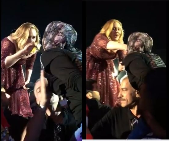 Aksi Adele cium tangan fans berhijab ini tuai banyak pujian
