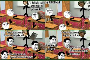 Begini jadinya kalau 8 karakter hits meme jadi guru, bikin ketawa deh