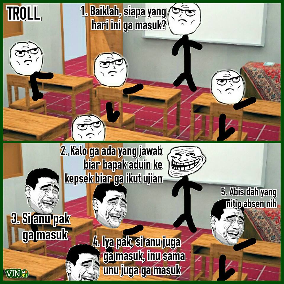 Begini jadinya kalau 8 karakter hits meme jadi guru, bikin ketawa deh