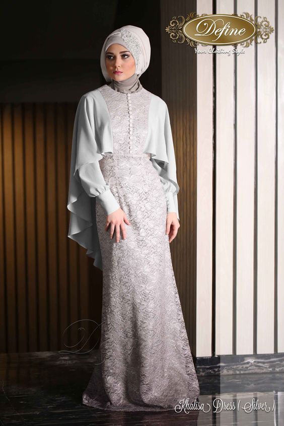 12 Inspirasi model  gaun  kondangan bagi kamu yang  hijaber 
