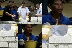Seremonial pejabat ini bikin pak tukang batu prihatin, duh..