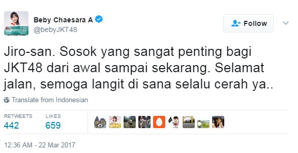 Manajer bunuh diri, ini ungkapan duka cita para member JKT48