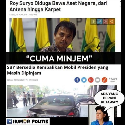 6 Meme 'SBY pinjam mobil dinas kepresidenan' ini lucunya gimana gitu