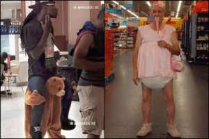 13 Orang yang berlaku nyeleneh di pusat perbelanjaan, ngelawak banget
