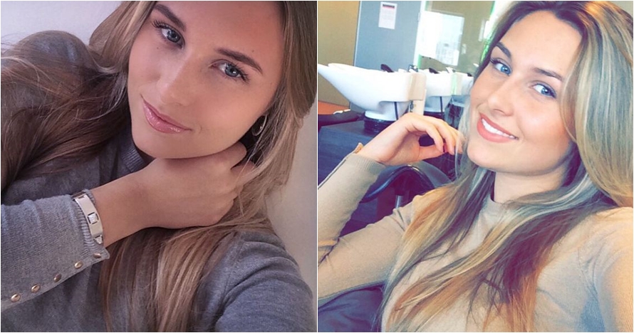 10 Foto Joelle, pacar Ezra Walian berambut blonde yang cantik abis