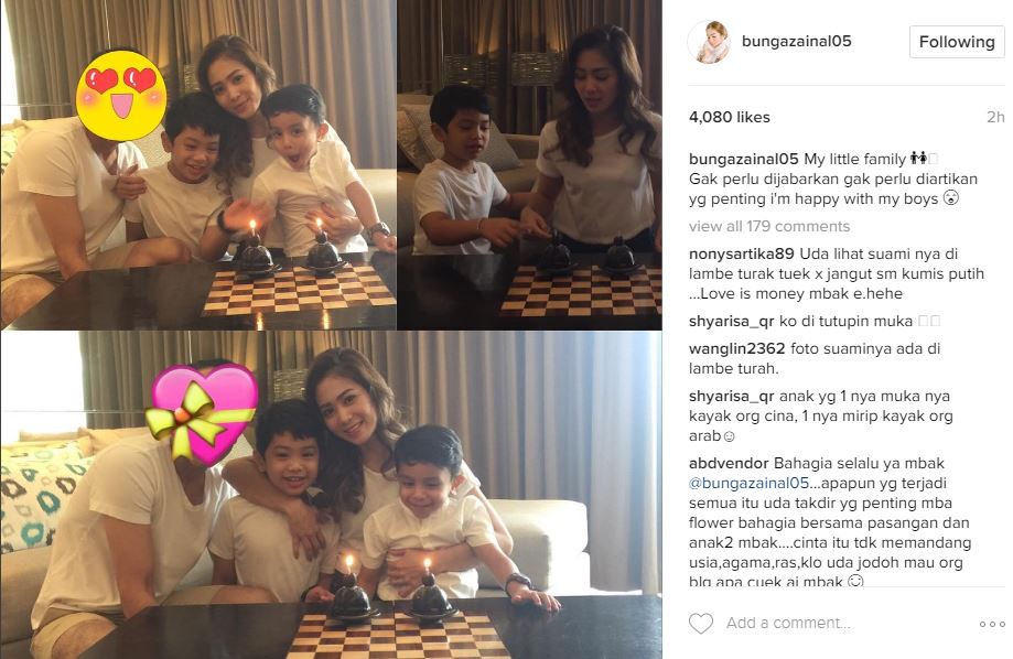 Bunga Zainal rayakan ultah, netizen malah salah fokus ke sosok ini