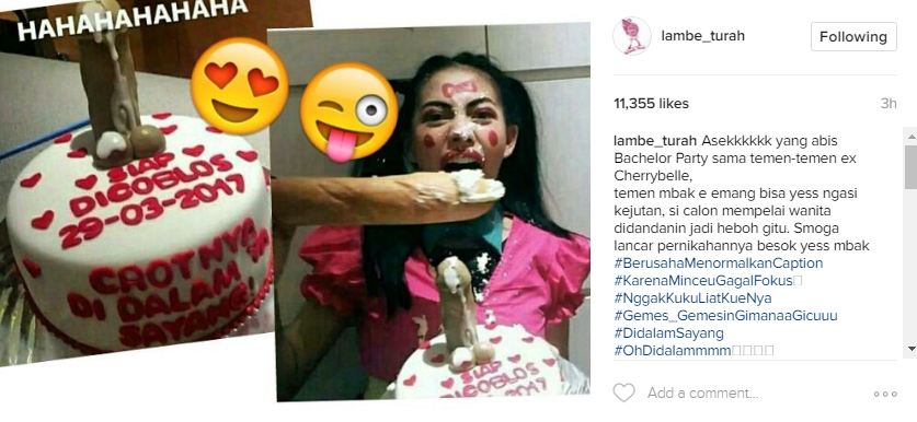 Gelar bridal shower, bentuk kue tart Kezia Karamoy dikritik netizen