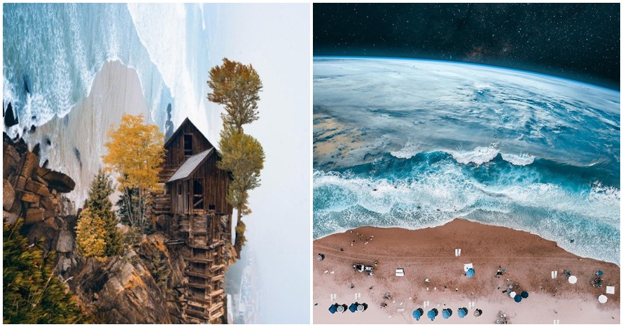 15 Foto pemandangan menakjubkan kombinasi dari 2 alam, imajinatif abis