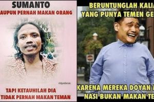 10 Meme 'teman makan teman' ini lucunya nyindir banget