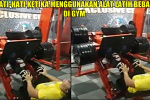 Ingin melatih otot, kaki pria ini malah patah tergencet barbel